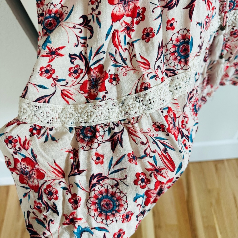 Knox Rose Red and Blue Floral Mini Dress - Picture 8 of 13